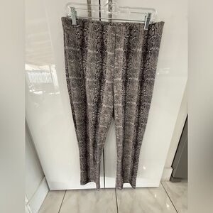 Joseph Ribkoff Snake Print Leggings - Gray